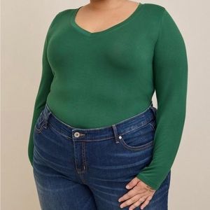 Torrid super soft vneck long sleeve T NWT